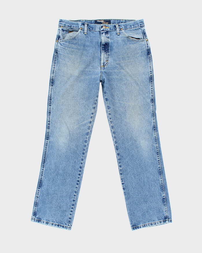 Vintage Wrangler Faded Medium Wash Straight Leg Jeans - W34 L30