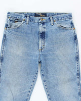 Vintage Wrangler Faded Medium Wash Straight Leg Jeans - W34 L30