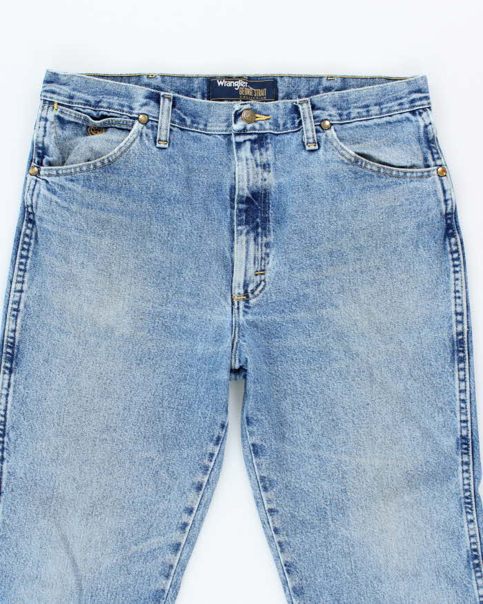Vintage Wrangler Faded Medium Wash Straight Leg Jeans - W34 L30