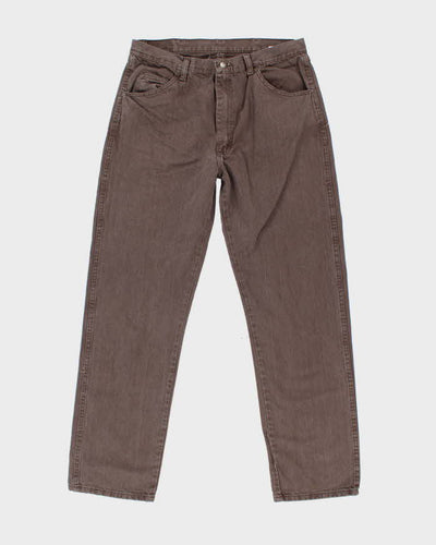 Vintage Wrangler Faded Brown Wash Straight Leg Jeans - W32 L31