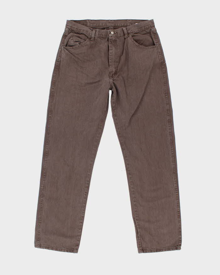 Vintage Wrangler Faded Brown Wash Straight Leg Jeans - W32 L31