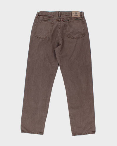 Vintage Wrangler Faded Brown Wash Straight Leg Jeans - W32 L31