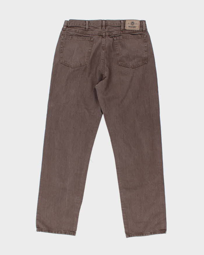 Vintage Wrangler Faded Brown Wash Straight Leg Jeans - W32 L31