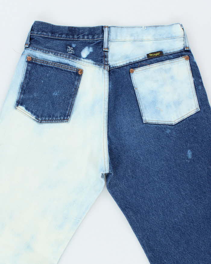 Vintage Wrangler Two Tone Acid Wash Straight Leg Jeans - W30 L27