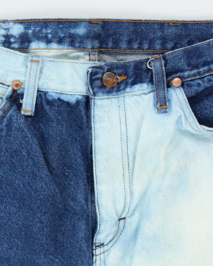 Vintage Wrangler Two Tone Acid Wash Straight Leg Jeans - W30 L27