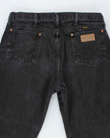 Vintage Wrangler Faded Black Wash Straight Leg Jeans - W34 L30