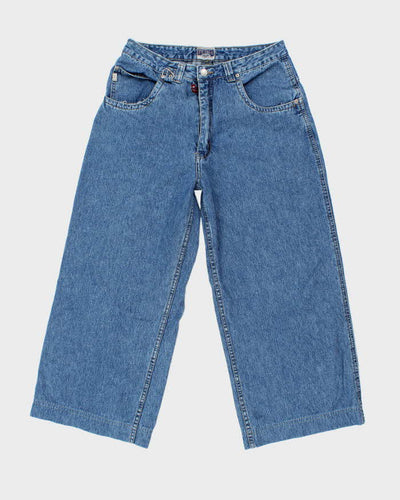 Vintage Nevada Wide Leg Medium Wash Jeans - W34 L25