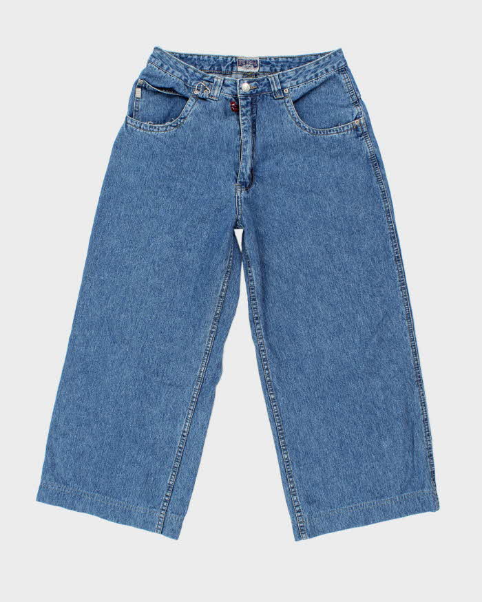 Vintage Nevada Wide Leg Medium Wash Jeans - W34 L25
