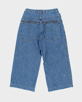 Vintage Nevada Wide Leg Medium Wash Jeans - W34 L25
