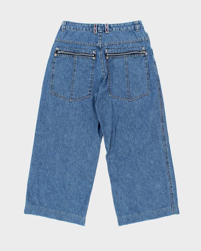Vintage Nevada Wide Leg Medium Wash Jeans - W34 L25