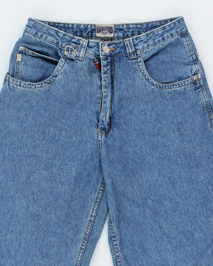 Vintage Nevada Wide Leg Medium Wash Jeans - W34 L25