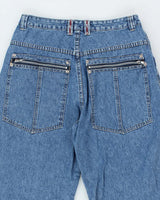 Vintage Nevada Wide Leg Medium Wash Jeans - W34 L25