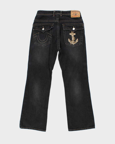 Vintage Y2K True Religion Grey Stone Wash Jeans - W32 L28