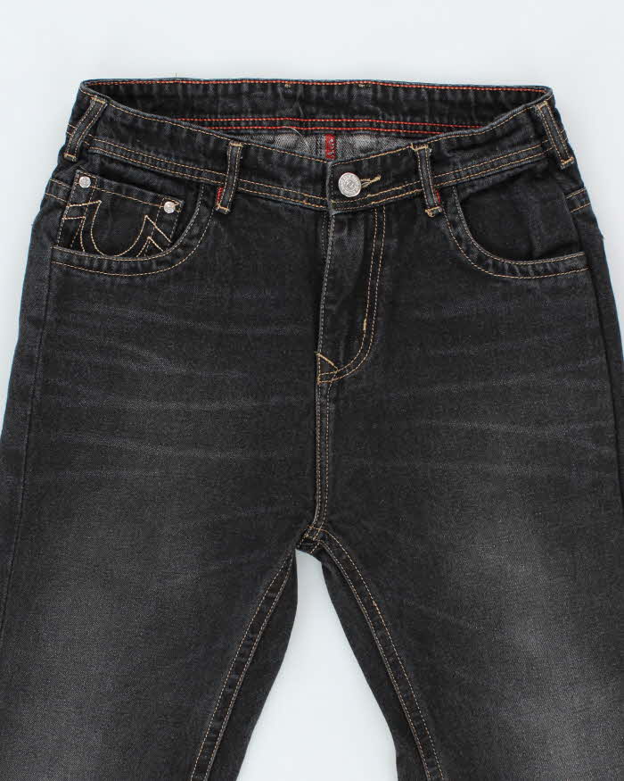 Vintage Y2K True Religion Grey Stone Wash Jeans - W32 L28