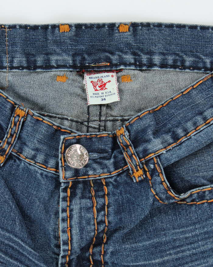 Vintage Y2K True Religion Dark Wash Bootcut Jeans - W32 L33