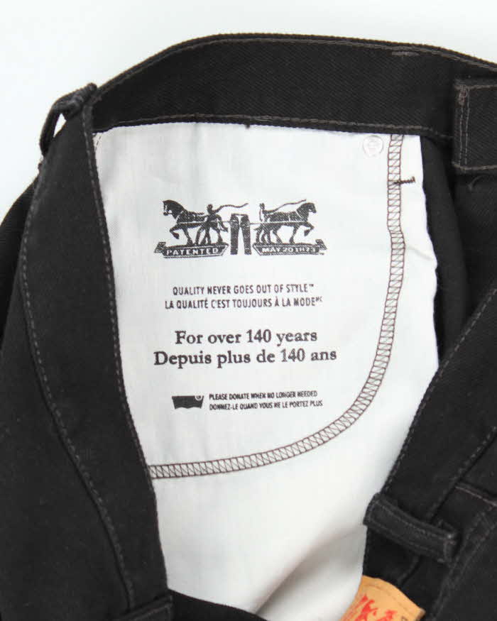 Vintage 2000's Levi's 550 Black Dark Wash Jeans - W36 L34