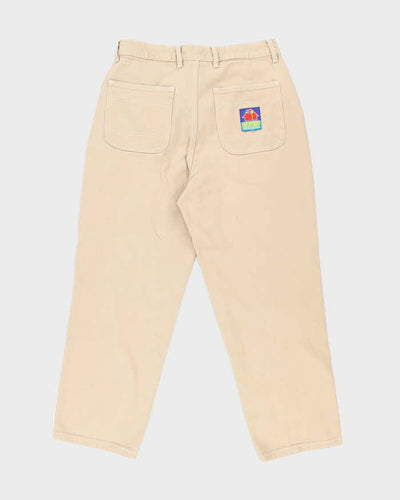 Butter Goods Skate Co. Beige Wide Leg Jeans - W32 L25