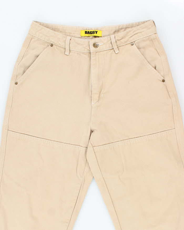 Butter Goods Skate Co. Beige Wide Leg Jeans - W32 L25