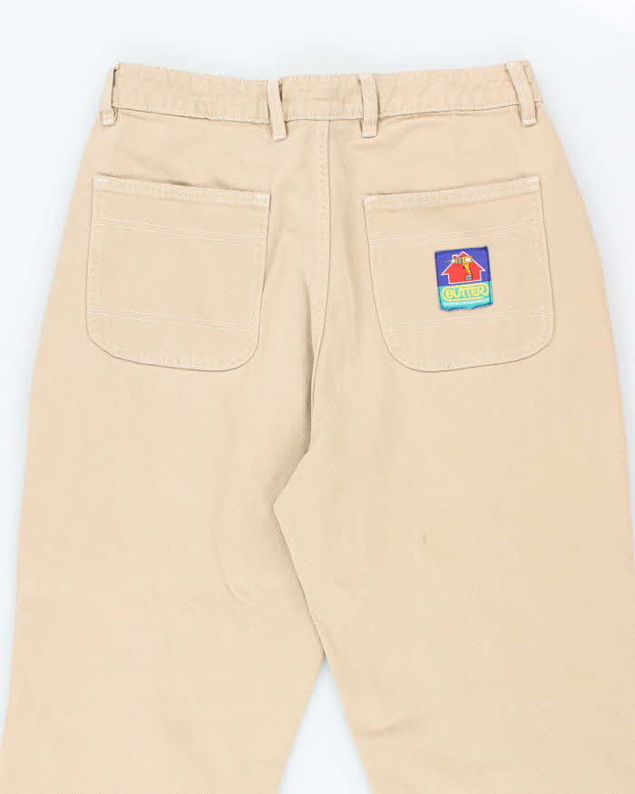 Butter Goods Skate Co. Beige Wide Leg Jeans - W32 L25