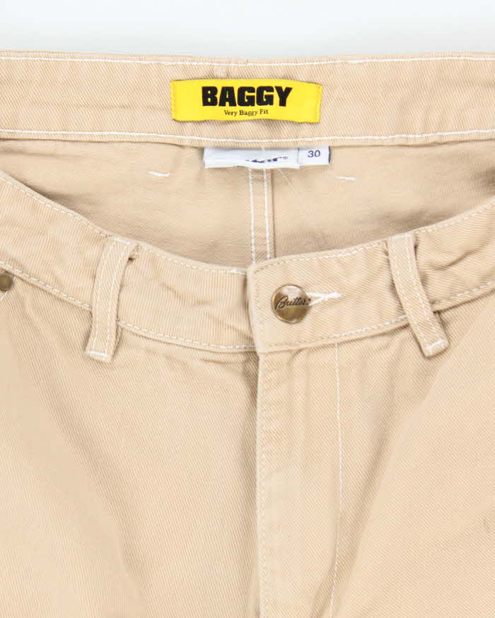 Butter Goods Skate Co. Beige Wide Leg Jeans - W32 L25