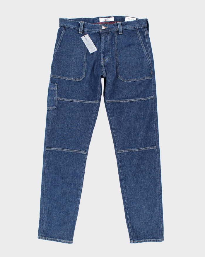 Vintage Y2K Deadstock with Tags Tommy Hilfiger Dark Wash Panelled Jeans - W36 34