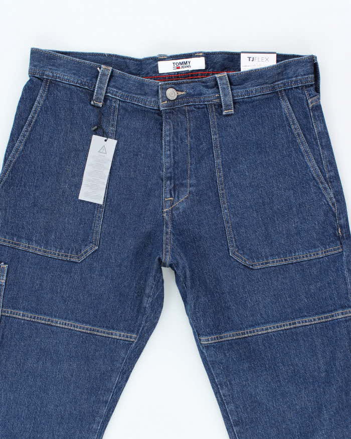 Vintage Y2K Deadstock with Tags Tommy Hilfiger Dark Wash Panelled Jeans - W36 34