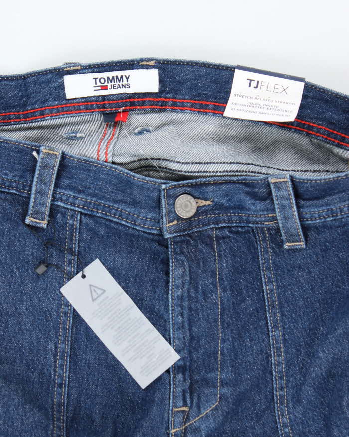 Vintage Y2K Deadstock with Tags Tommy Hilfiger Dark Wash Panelled Jeans - W36 34