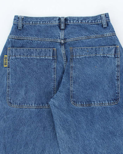 Vintage Y2K Urban Heavyweight Wide Leg Medium Wash Jeans - W32 L26