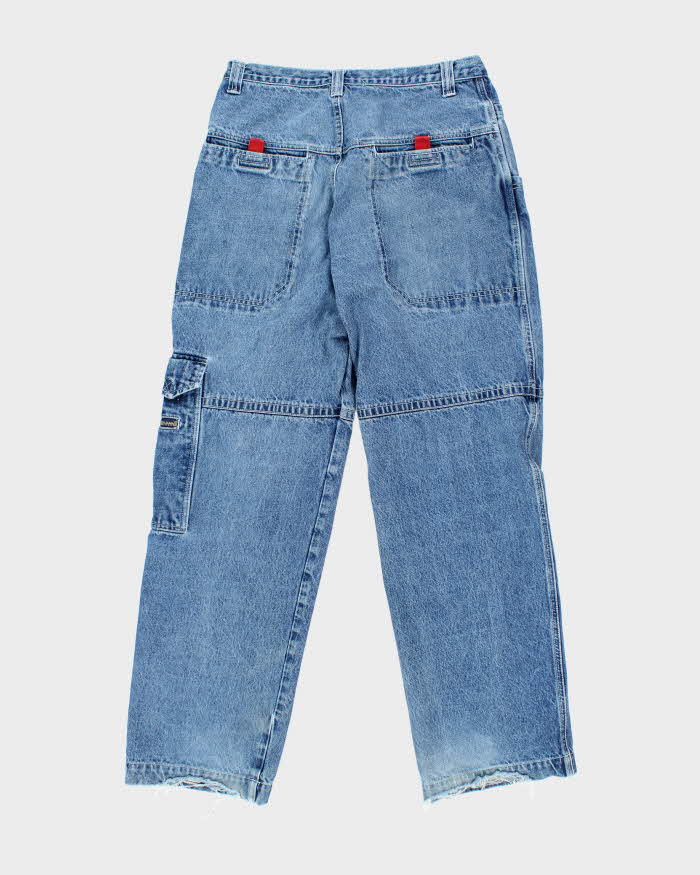 Vintage Y2K Urban Heavyweight Wide Leg Cargo Jeans - W32 L33