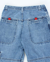 Vintage Y2K Urban Heavyweight Wide Leg Cargo Jeans - W32 L33