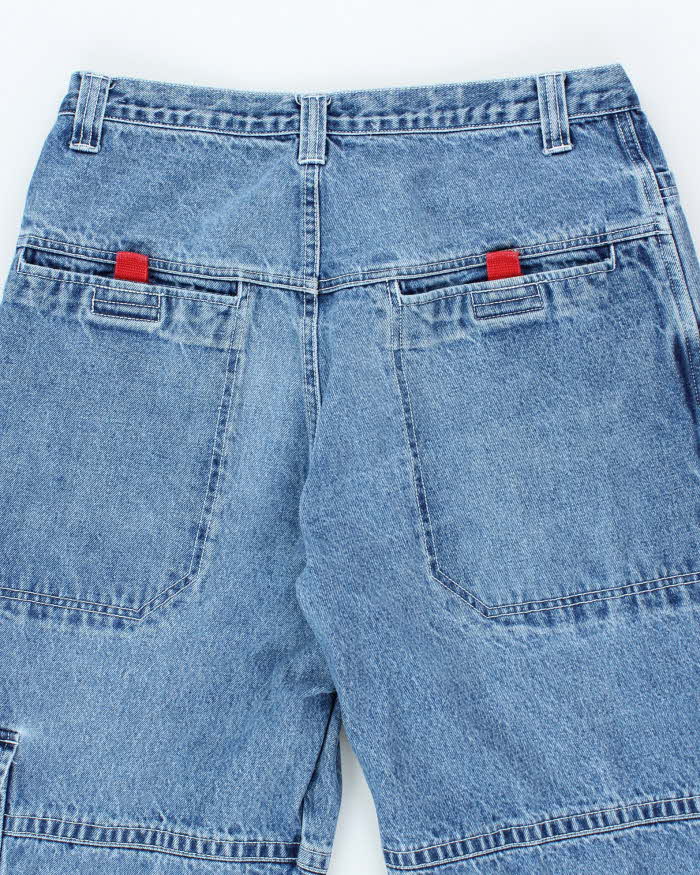 Vintage Y2K Urban Heavyweight Wide Leg Cargo Jeans - W32 L33