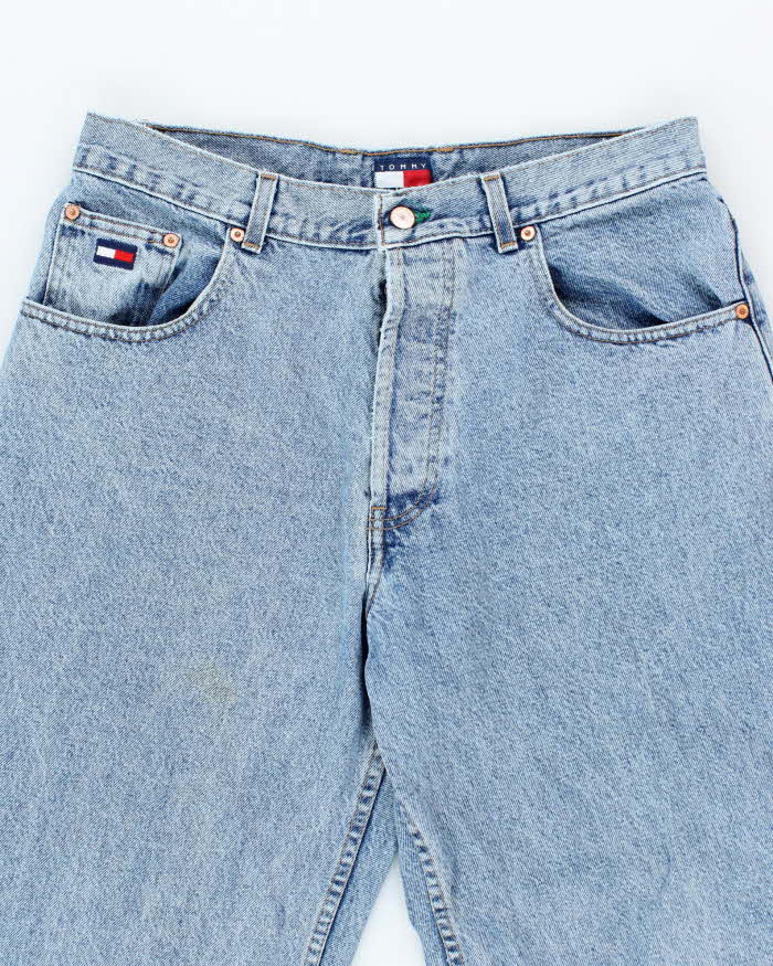Vintage Y2K Tommy Hilfiger Baggy Fit Light Wash Jeans - W32 L32
