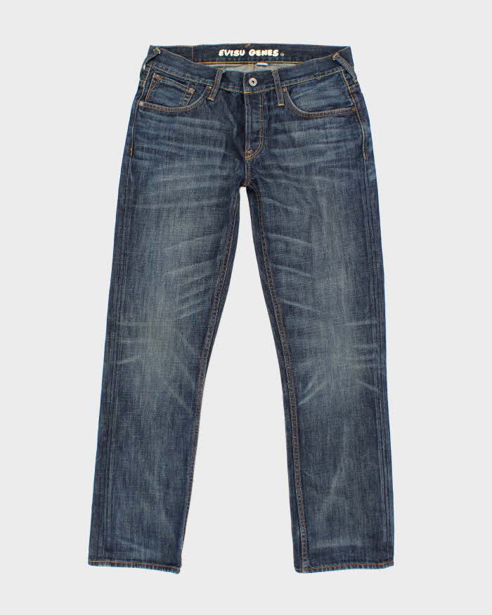 Vintage Y2K Evisu Slim Fit Dark Wash Jeans - W32 L30