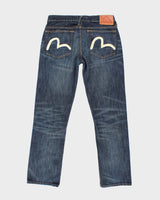 Vintage Y2K Evisu Slim Fit Dark Wash Jeans - W32 L30