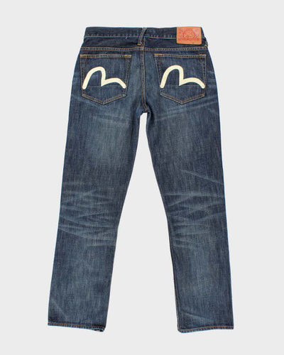 Vintage Y2K Evisu Slim Fit Dark Wash Jeans - W32 L30