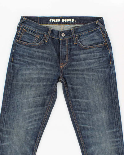 Vintage Y2K Evisu Slim Fit Dark Wash Jeans - W32 L30