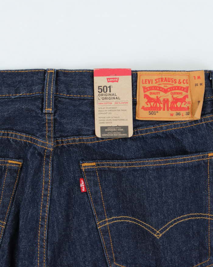 Men's Levi's 501 Straight Leg Button Fly Jeans - W36 L32