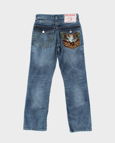 Vintage Y2k 00s True Religion Embroidered Jeans - W30 L32