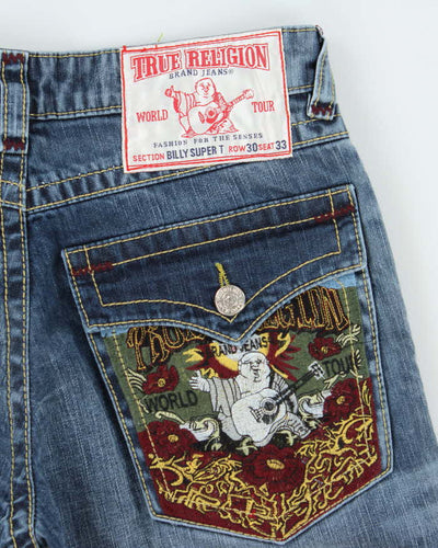 Vintage Y2k 00s True Religion Embroidered Jeans - W30 L32