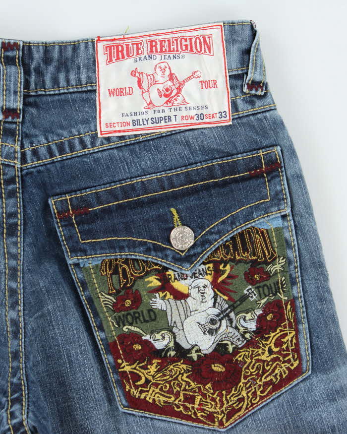 Vintage Y2k 00s True Religion Embroidered Jeans - W30 L32