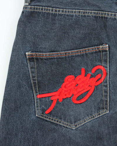 Vintage Y2k 00s Ed Hardy Embroidered Jeans - W38 L29