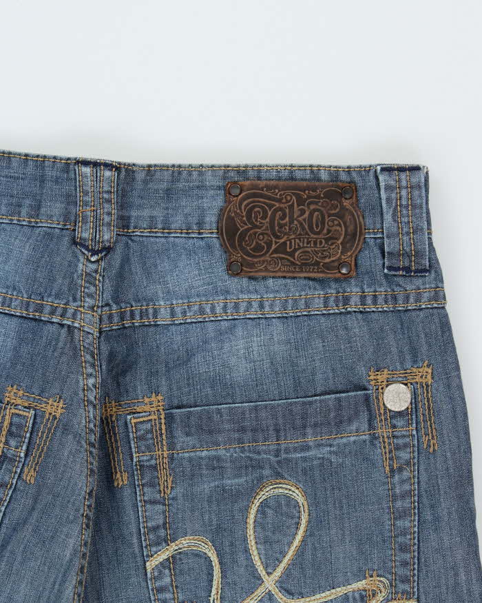 Vintage Y2K 00s Ecko UNTLD Baggy Fit Wide Leg Denim Jeans - W30 L30