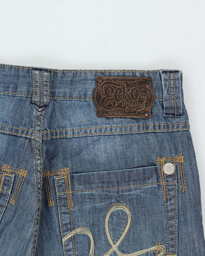 Vintage Y2K 00s Ecko UNTLD Baggy Fit Wide Leg Denim Jeans - W30 L30