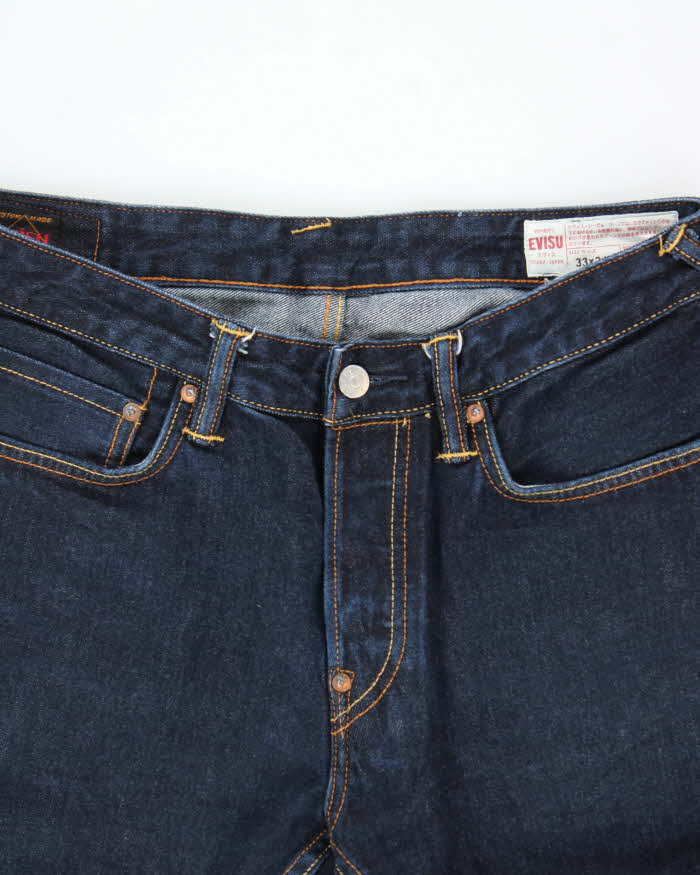 Vintage Y2K 00s Evisu Daicock Selvidge Slim Leg Denim Jeans - W31 L32