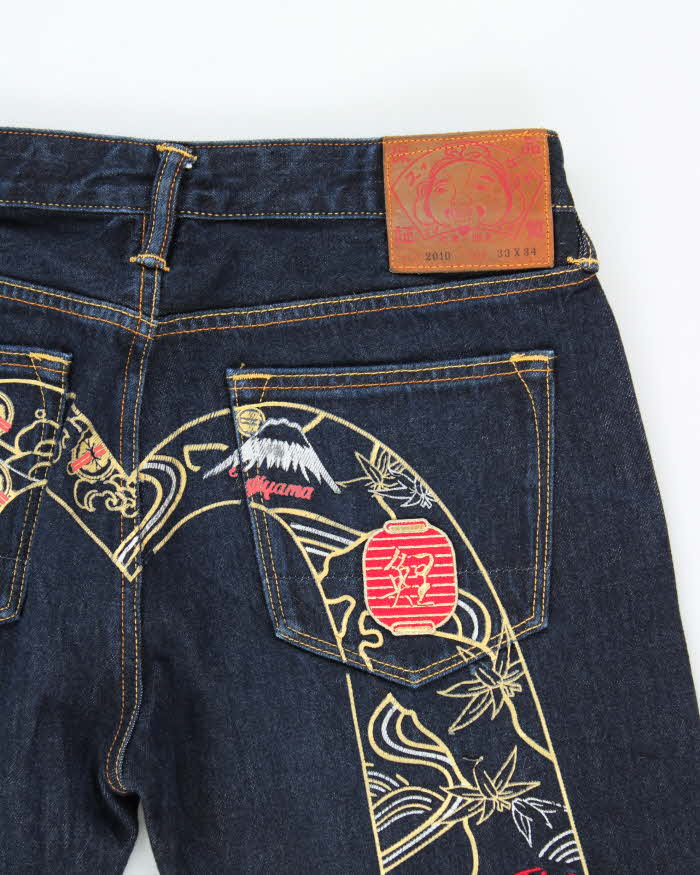 Vintage Y2K 00s Evisu Daicock Selvidge Slim Leg Denim Jeans - W31 L32