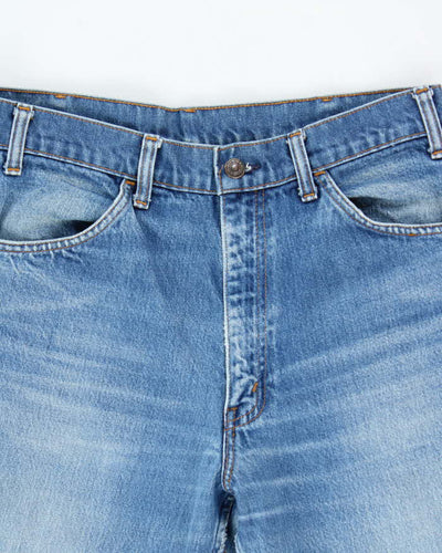 Vintage 1970s Levi's Orange Tab Bell Bottom Flared Denim Jeans - W31 L35