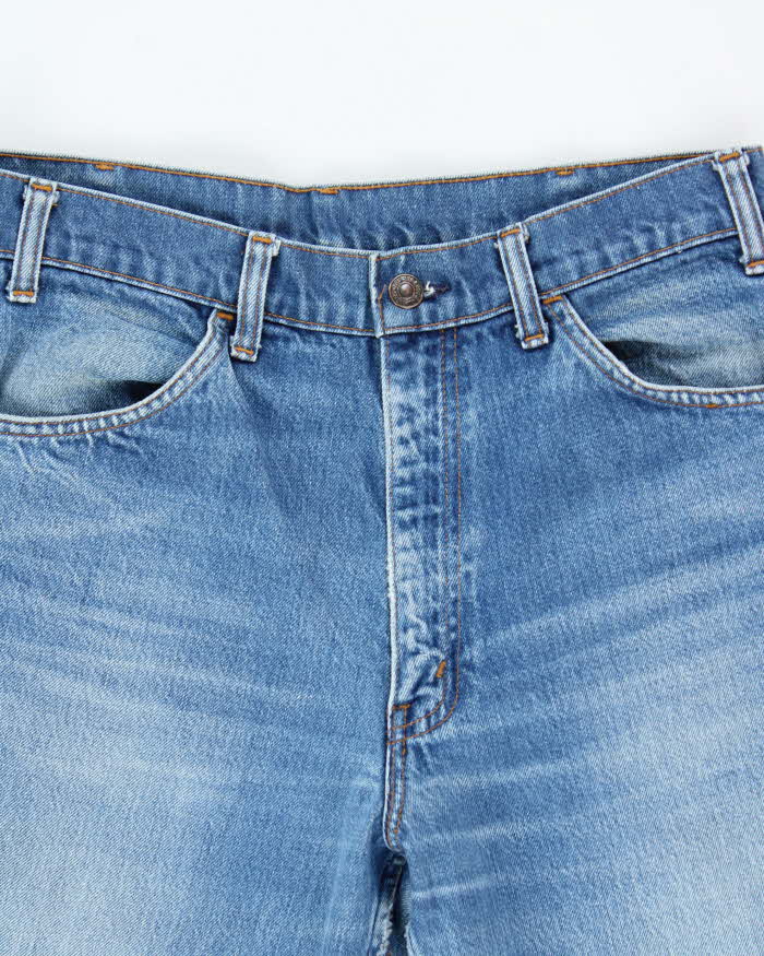 Vintage 1970s Levi's Orange Tab Bell Bottom Flared Denim Jeans - W31 L35