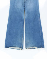 Vintage 1970s Levi's Orange Tab Bell Bottom Flared Denim Jeans - W31 L35