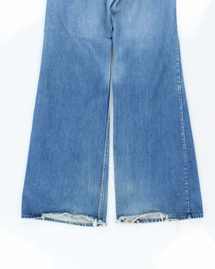 Vintage 1970s Levi's Orange Tab Bell Bottom Flared Denim Jeans - W31 L35
