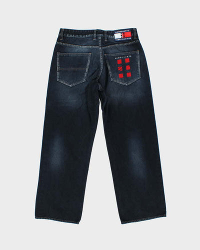 Tommy Hilfiger x Romeo Hunte Y2K Dark Wash Denim Wide Leg Jeans - W34 L29